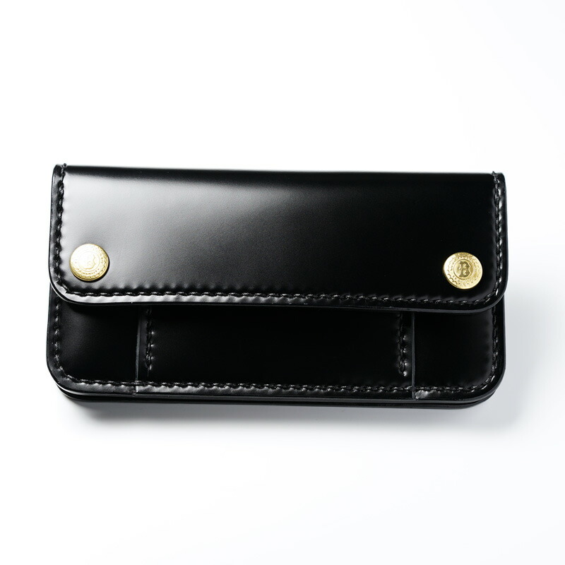 楽天市場】トラッカーズウォレット コードバン 黒【長財布/ロング