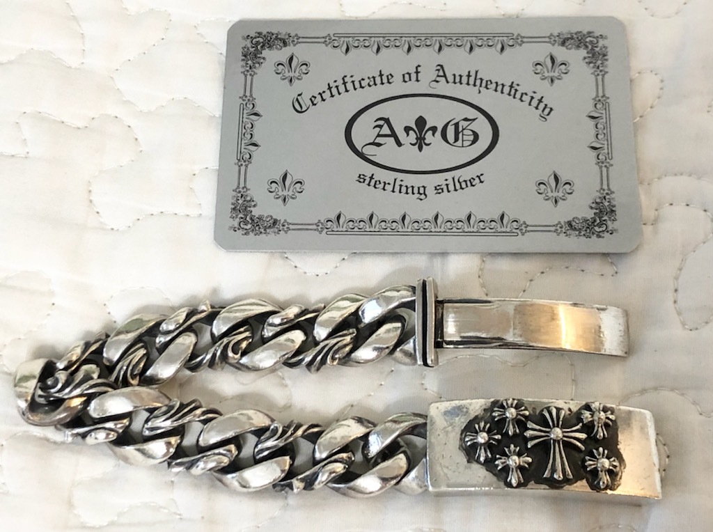 Yahoo!オークション - A&G シルバー マルチ クロス ブレスレット