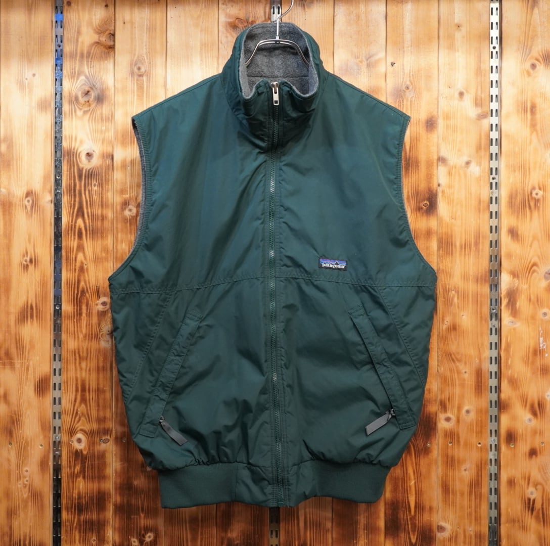 90's patagonia フィッシングベスト L ダークグリーン 90's patagonia
