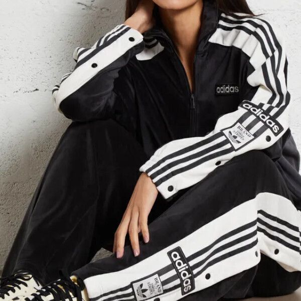 adidas】ベロア ジャケット ☆セットアップとしても◎ (adidas