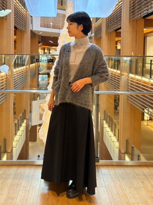 CINOH 長袖ニット セーター タートルネック ビッグサイズ キャメル 38