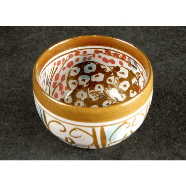 人間国宝 加藤 卓男 ラスター彩 人物文 酒杯 ぐい呑 : 古美術植松