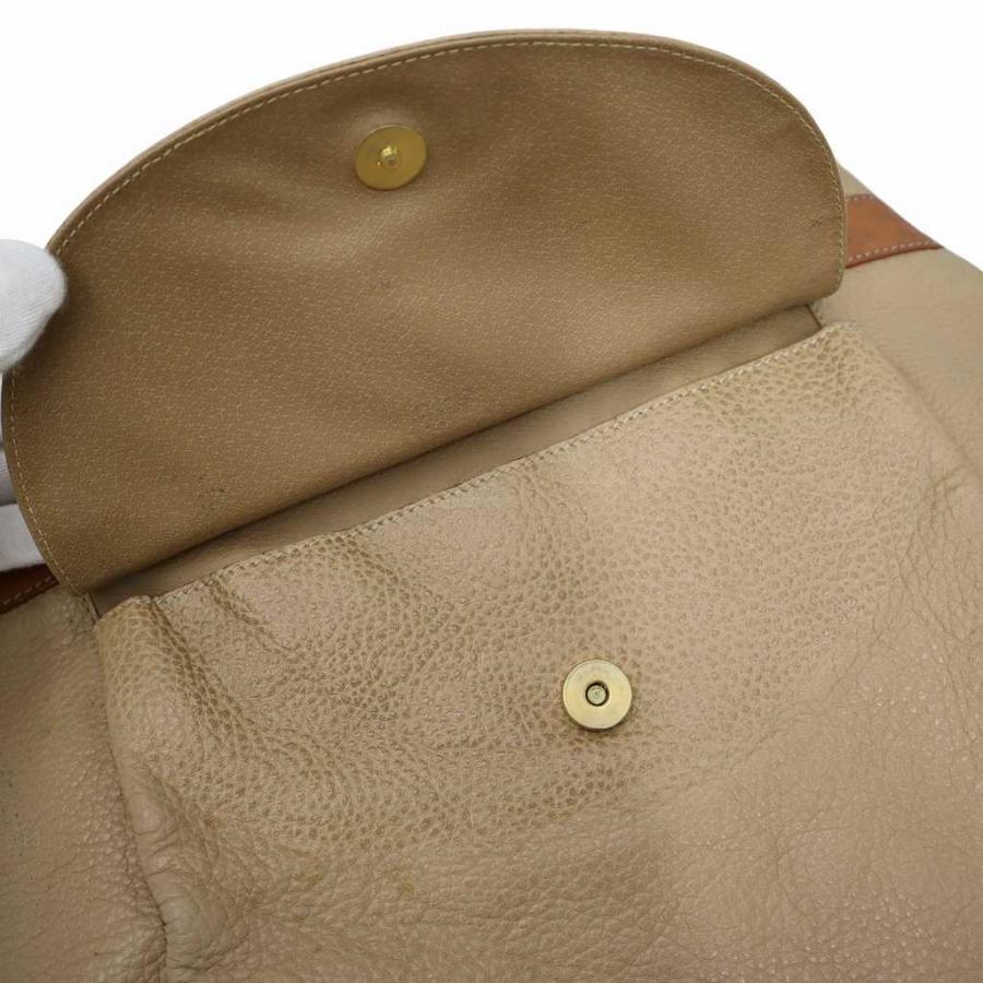 クレージュ courreges レザー ショルダー トートバッグ BEIGE(ベージュ