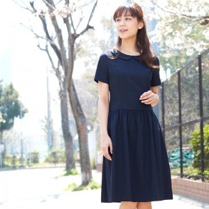 23AW エストネーションフォーマルワンピースネイビー入卒お受験