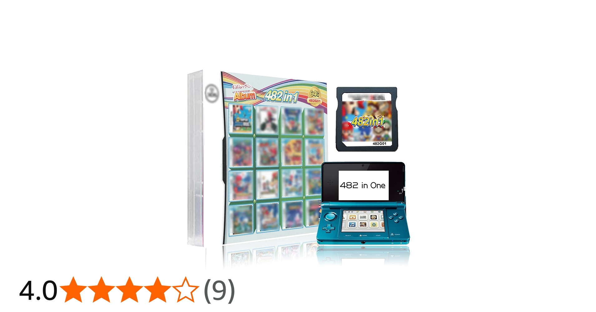 Amazon.co.jp: 482 in 1 ゲームカートリッジ DS 3DS ゲームパック