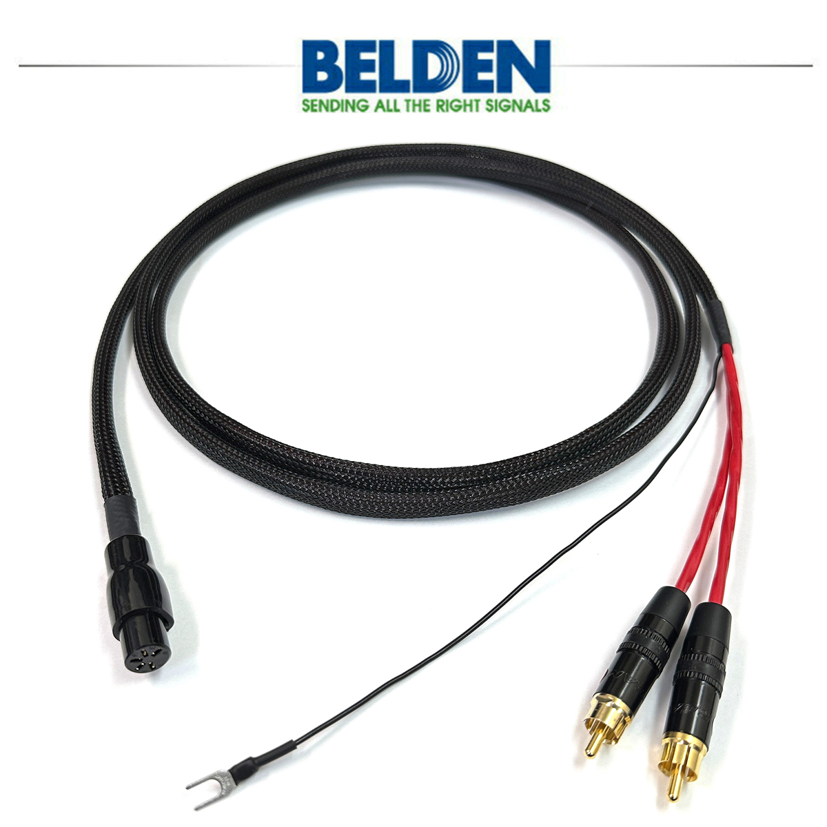 BELDEN ベルデン 88760 フォノケーブル特注 RCA-フォノ5ピン (2本仕様)