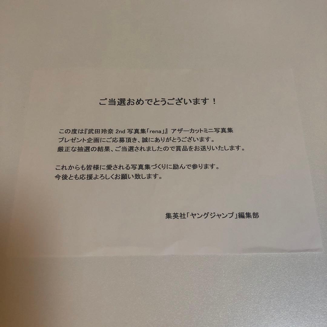 rena 武田玲奈2nd写真集 ＆ アナザー写真集　未使用に近い