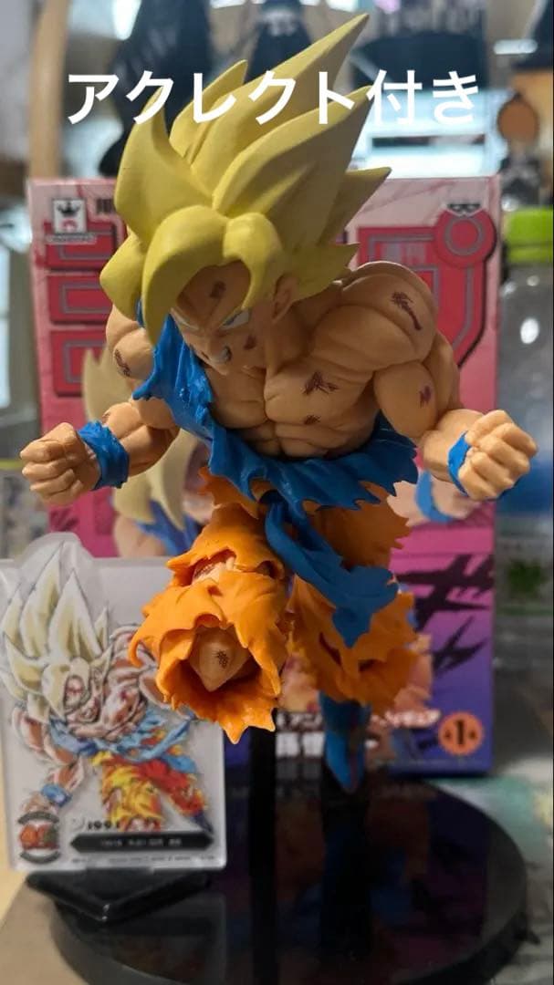 ジャンプ50周年記念 超サイヤ人孫悟空 フィギュア アクレクト付き ジャンプ50周年記念 超サイヤ人孫悟空 フィギュア アクレクト付き