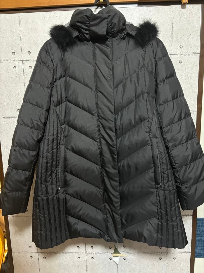 値下げ！ダウンコート　黒　絹　毛皮付きブルーフォックス　中古Lサイズ 楽天市場】当店オリジナル 【2025新色】 ダウンコート レディース