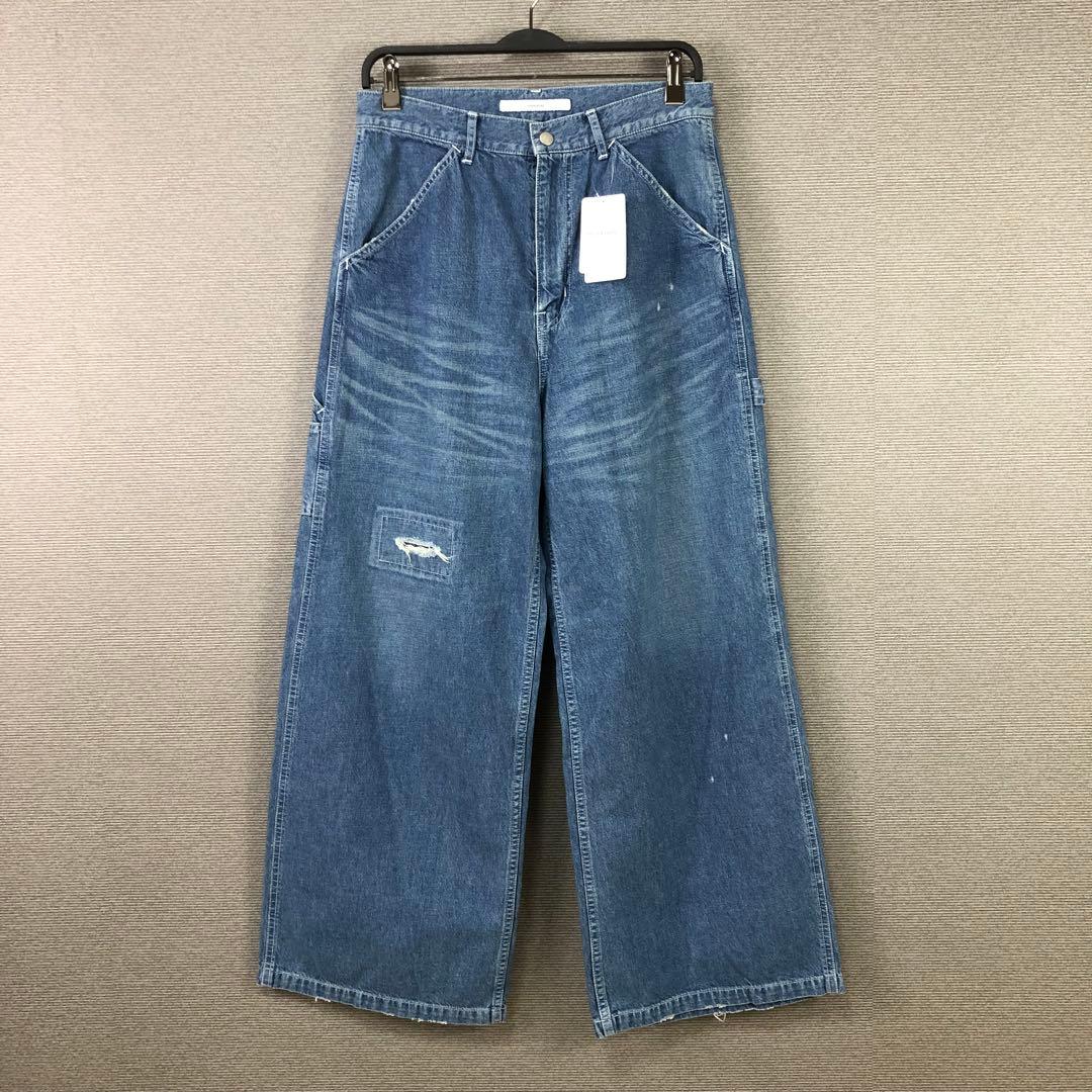 未使用品 FRAMeWORK 2024 デニムペインターパンツ 40 ブルー FRAMeWORK（フレームワーク）の「【LEE/リー】SUPERSIZED PAINTER
