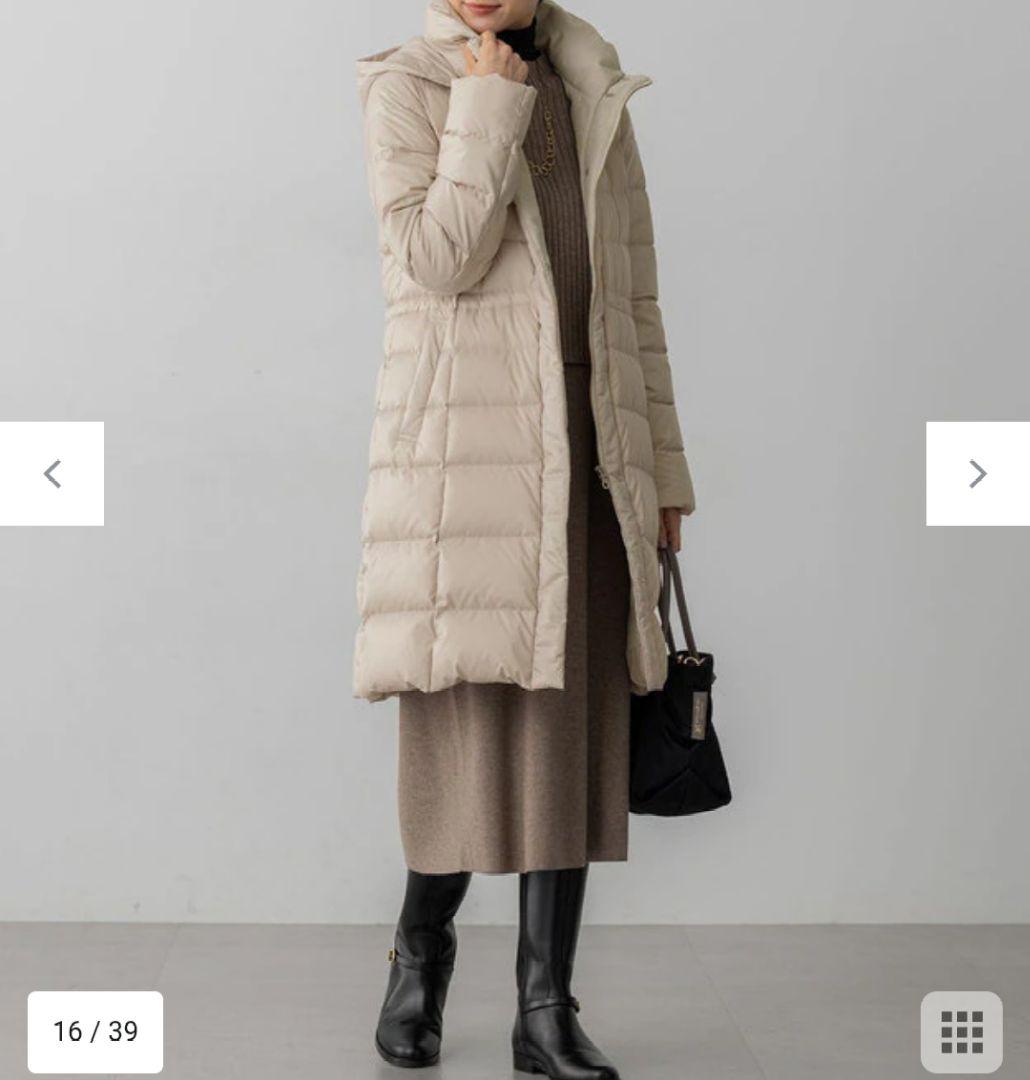 36号　23区今季【VERY掲載/新色追加】シレータフタ ロング ダウンコート VERY掲載/新色追加】シレータフタ ロング ダウンコート | 23区(23KU