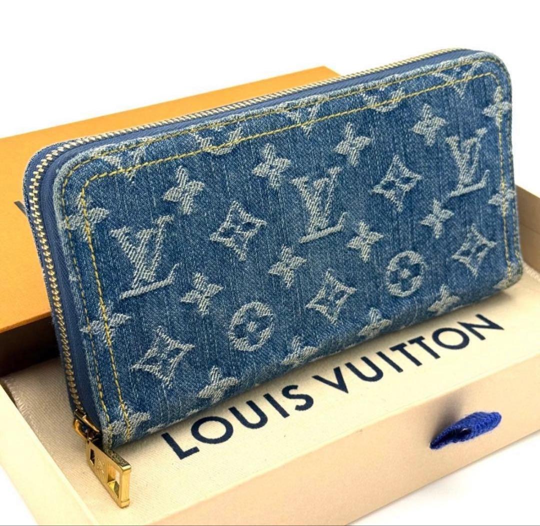 LOUIS VUITTON デニム 長財布 ジッピー・ウォレット ルイヴィトン 長財布 ジッピーウォレット