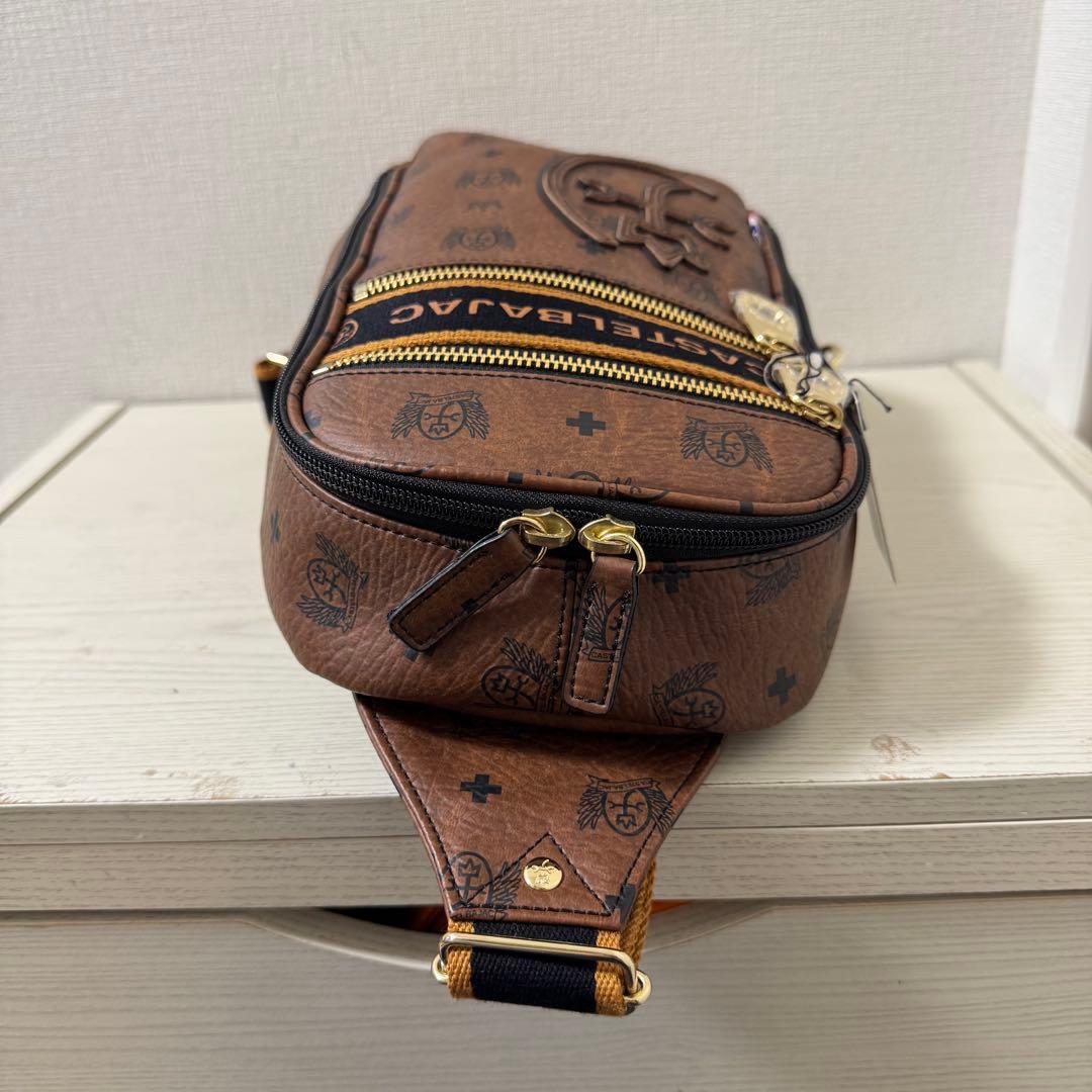 新品同様】カステルバジャック PLAGE プラージュ ボディバッグ チョコ